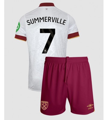 West Ham United Crysencio Summerville #7 Tercera Equipación Niños 2024-25 Manga Corta (+ Pantalones cortos)